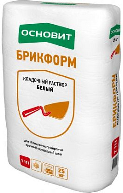 Клей Основит БРИКФОРМ Т-111 цветной кладочный раствор