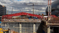 Каркасный мобильный тепляк для монолитного строительства зимой