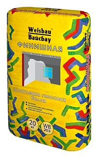 Шпатлёвка финишная гипсовая Вайсбау WB203
