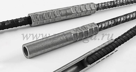 Переходная обжимная муфта PRESKO для соединения арматуры Ø 28/22 мм