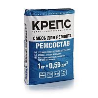 Штукатурный ремонтный состав Крепс на цементной основе Ремсостав